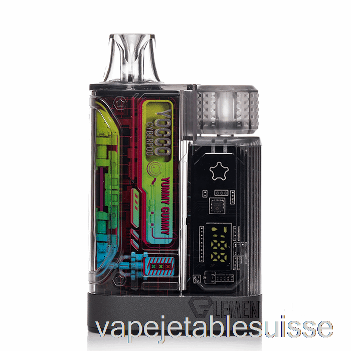Vape Suisse Yocco Cyberpod 12000 Jetable Délicieux Gommeux